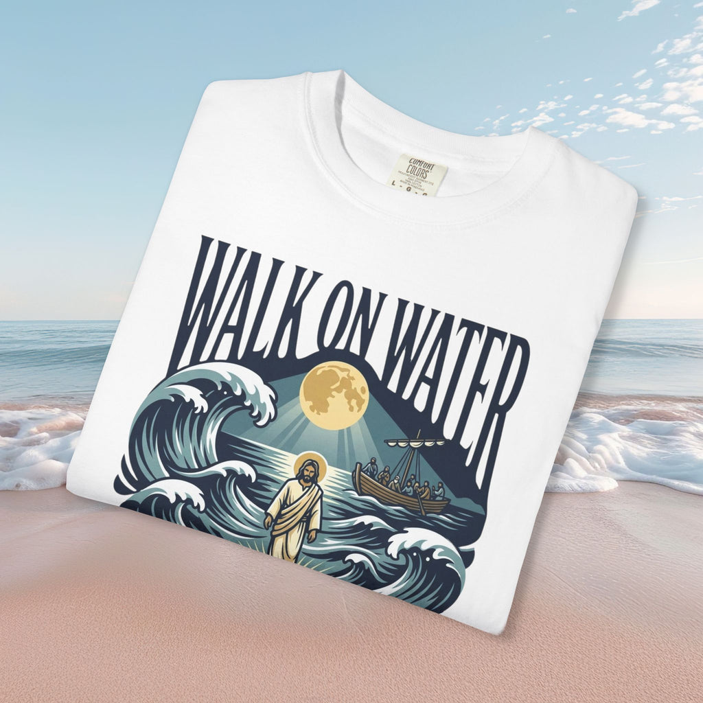 Jesus Walks on Water Faith Tee
