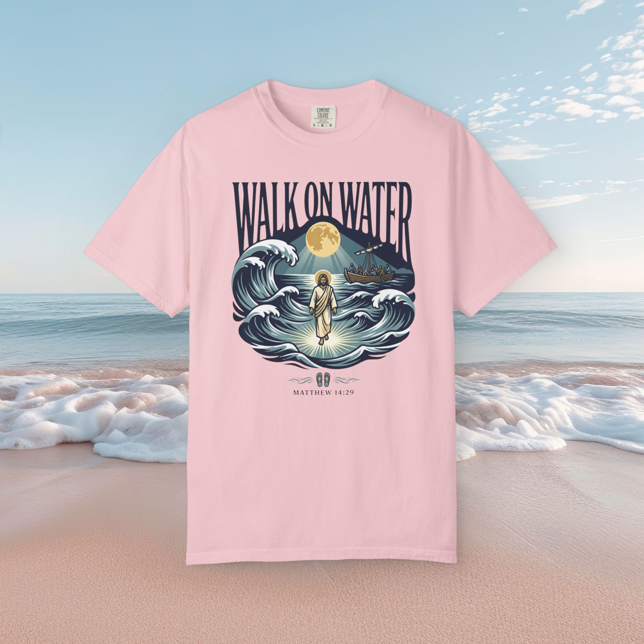 Jesus Walks on Water Faith Tee