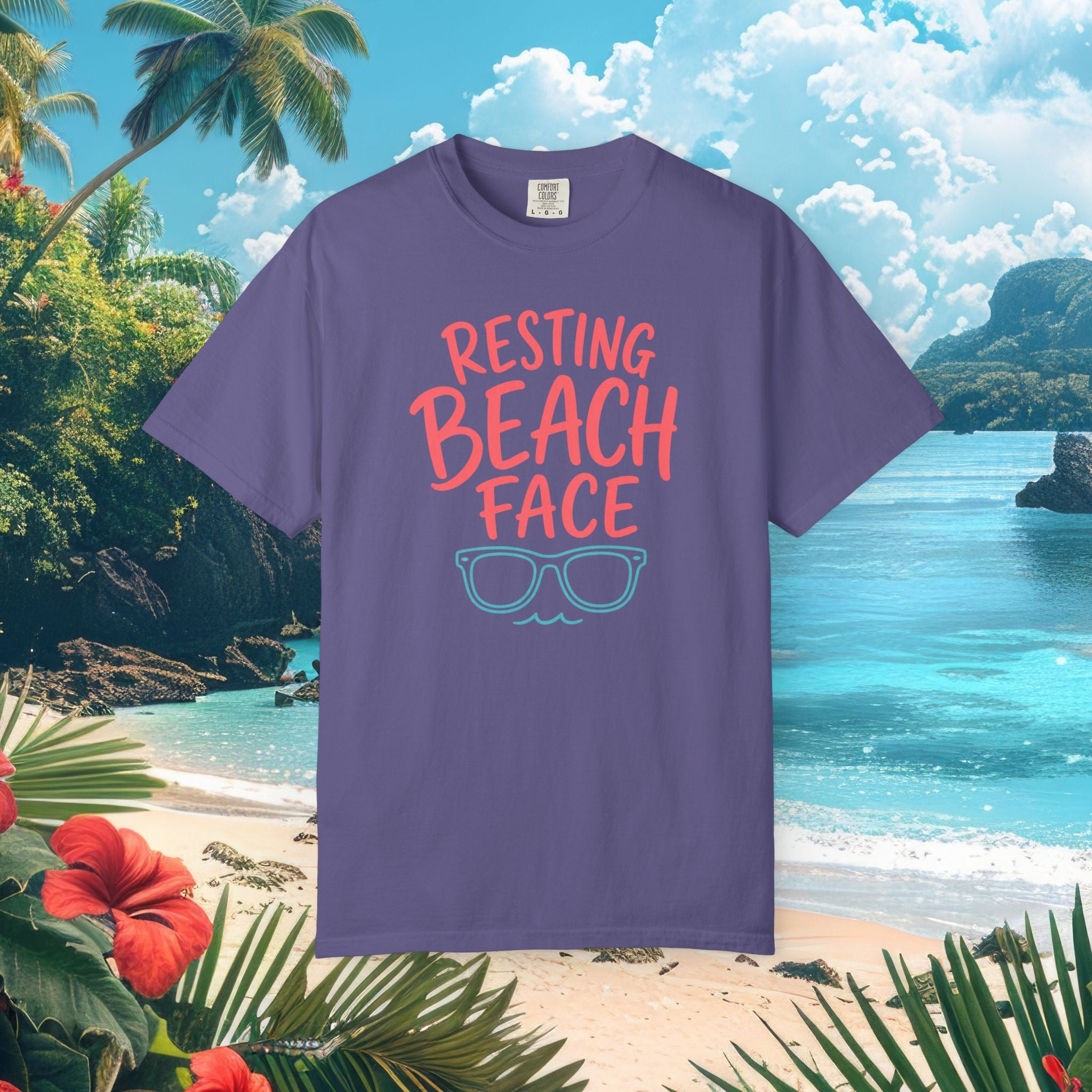 Resting Beach Face Funny Tee