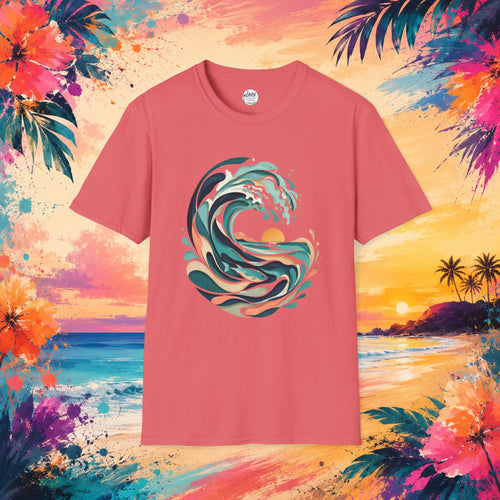 'Abstract Wave Study' Artsy Tee