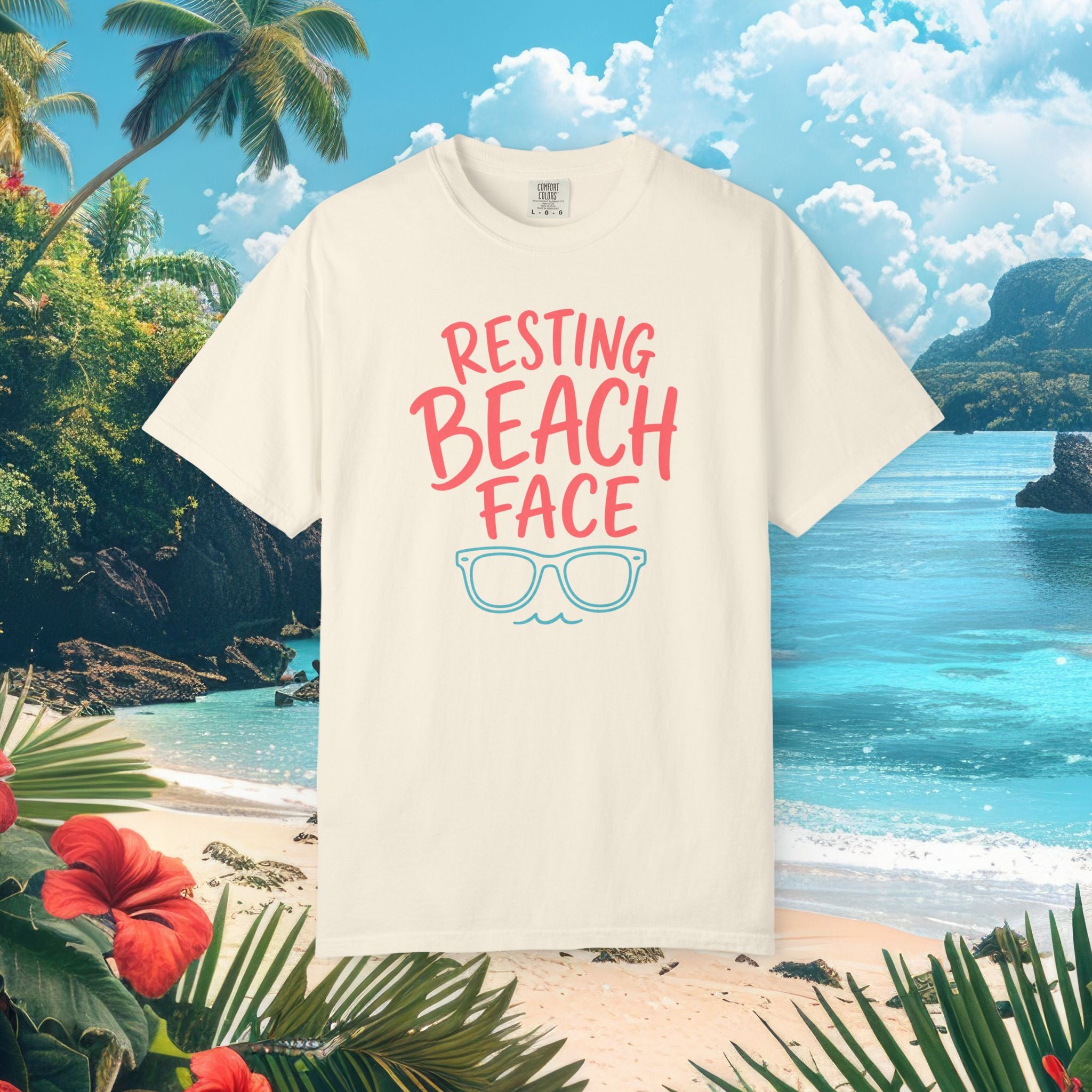 Resting Beach Face Funny Tee