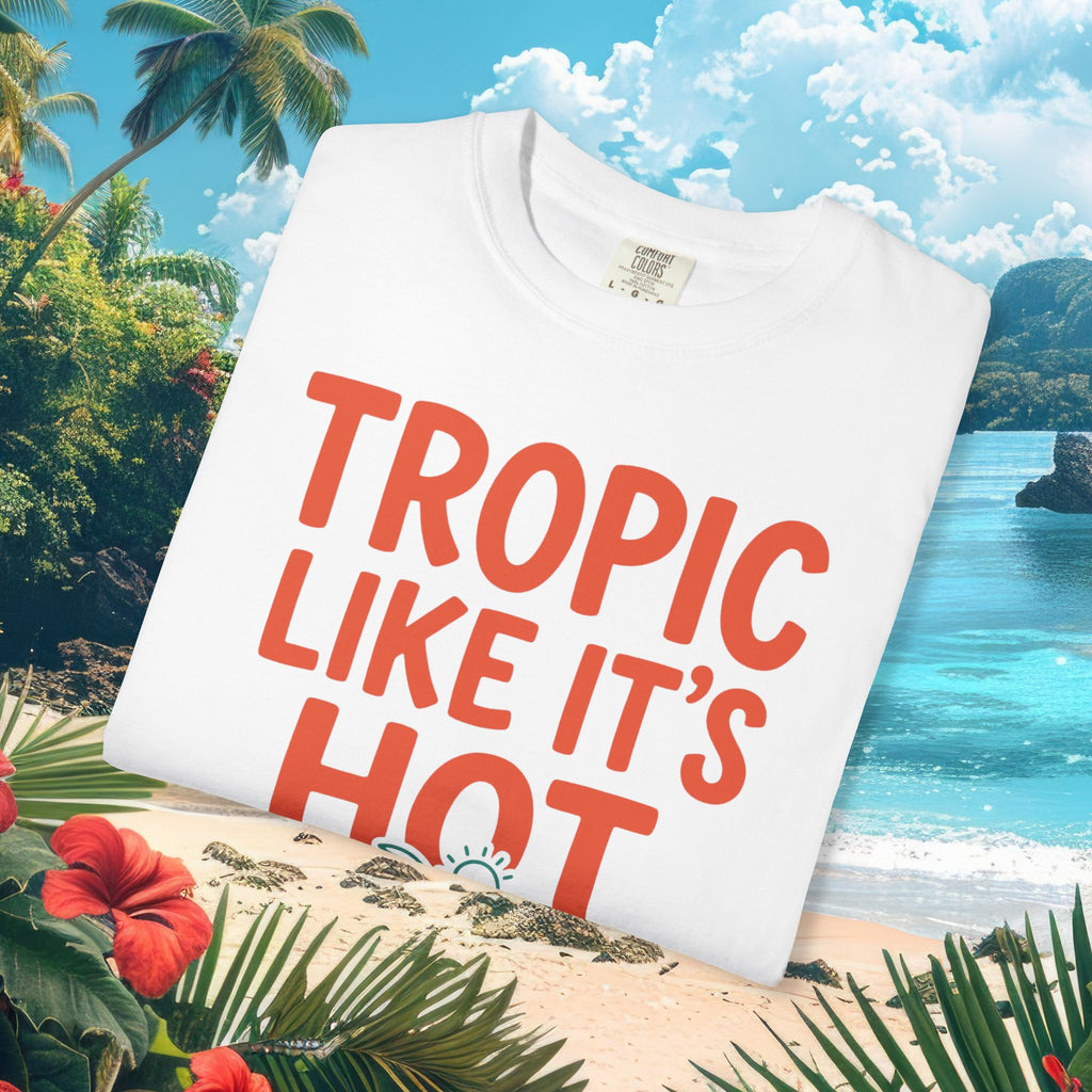 Tropic Like It's Hot Palm Tee