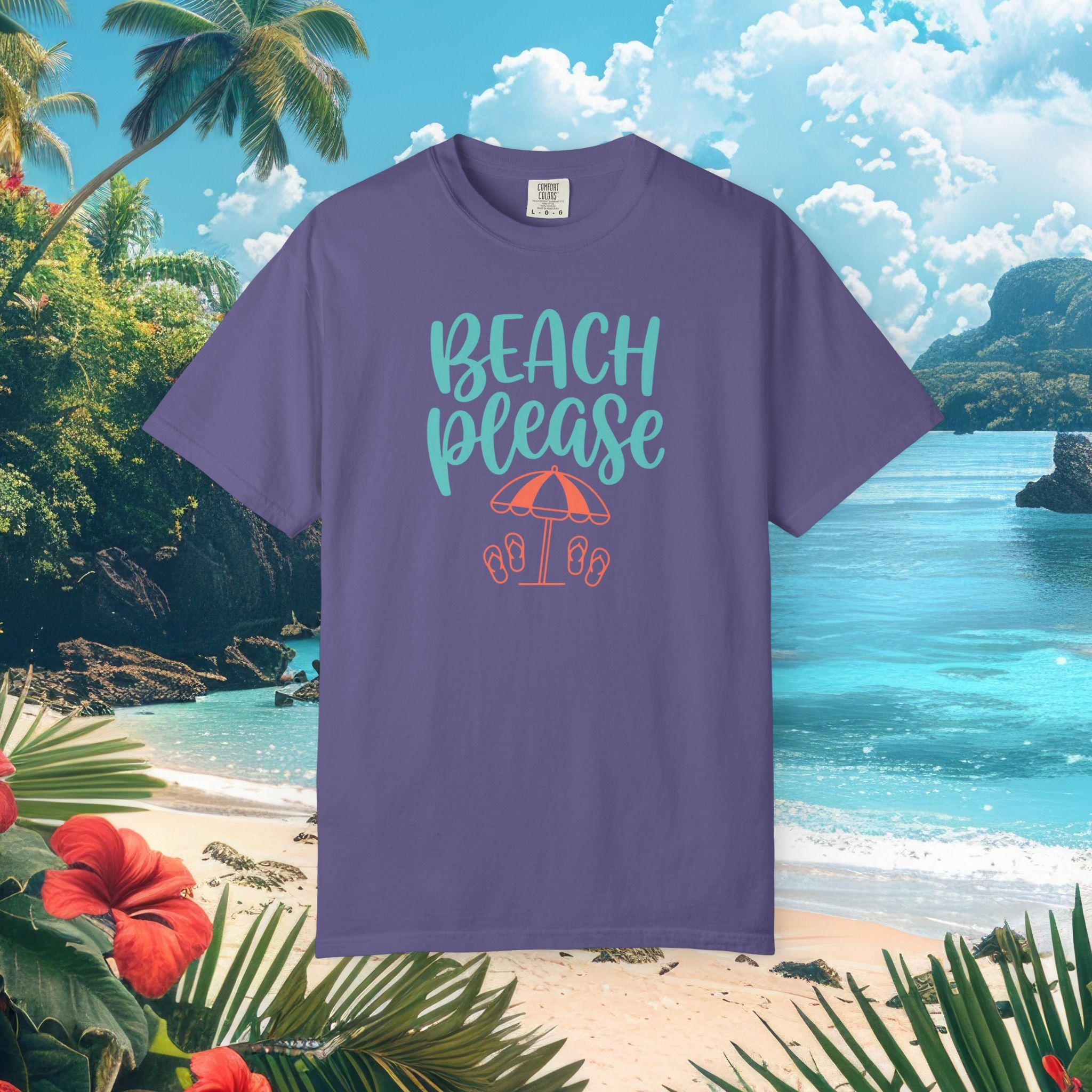 Beach Please Umbrella Tee