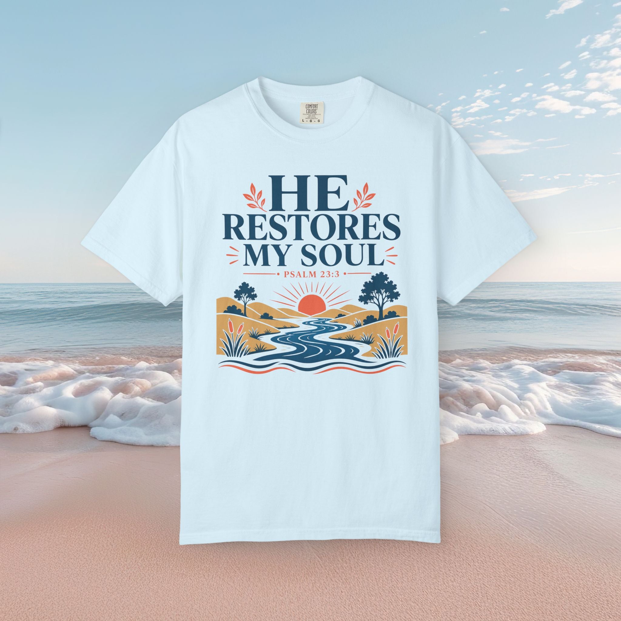He Restores My Soul Faith Tee