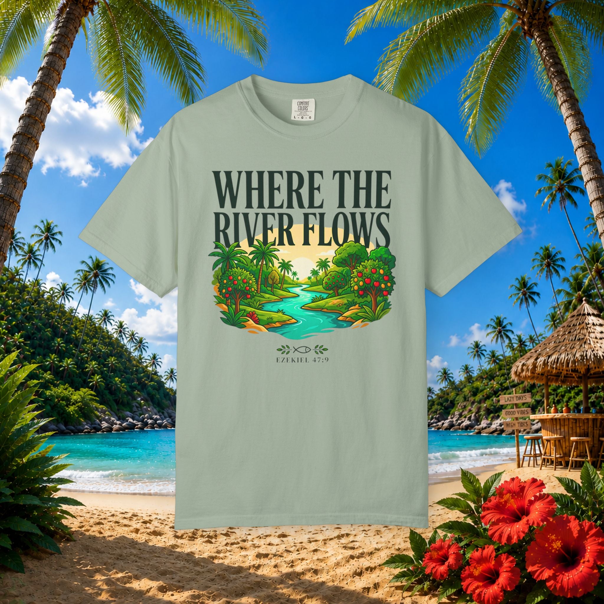 Where River Flows Faith Tee