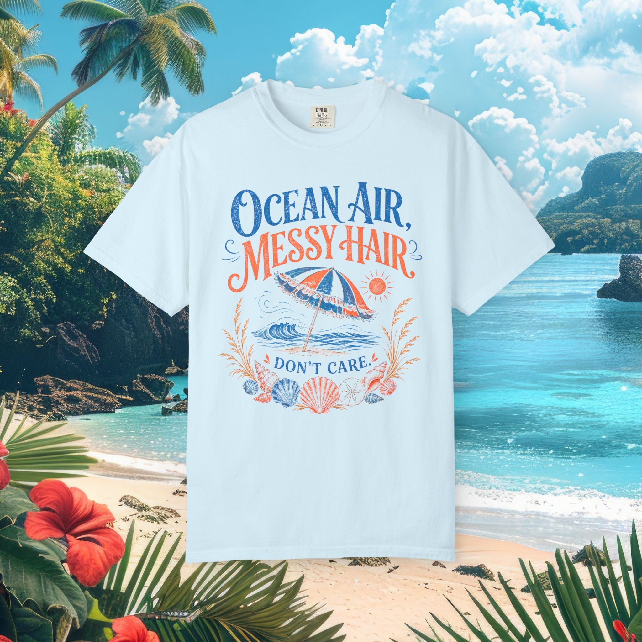 Ocean Air Messy Hair Tee