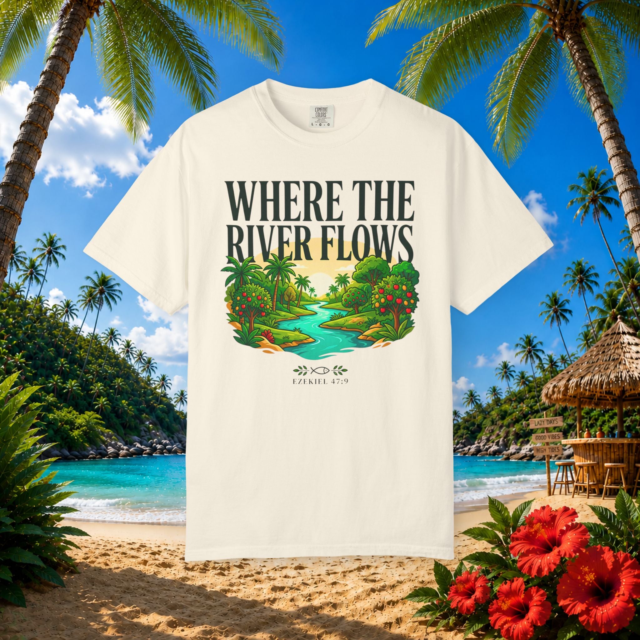 Where River Flows Faith Tee