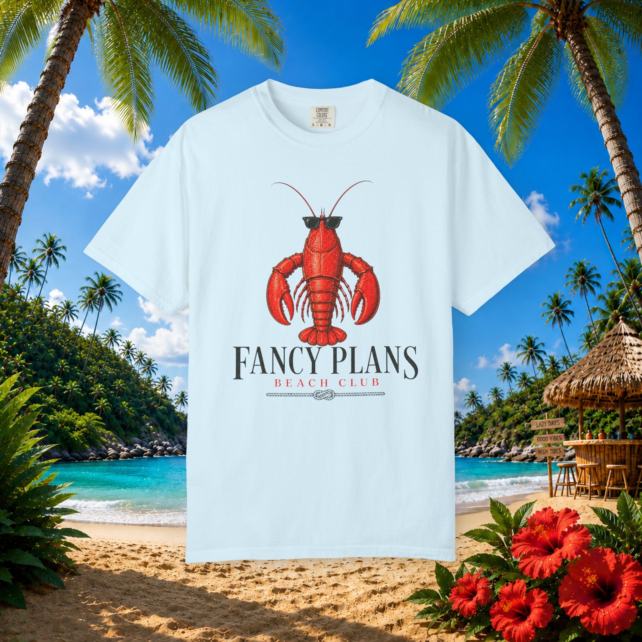 Fancy Plans Beach Lobster Tee