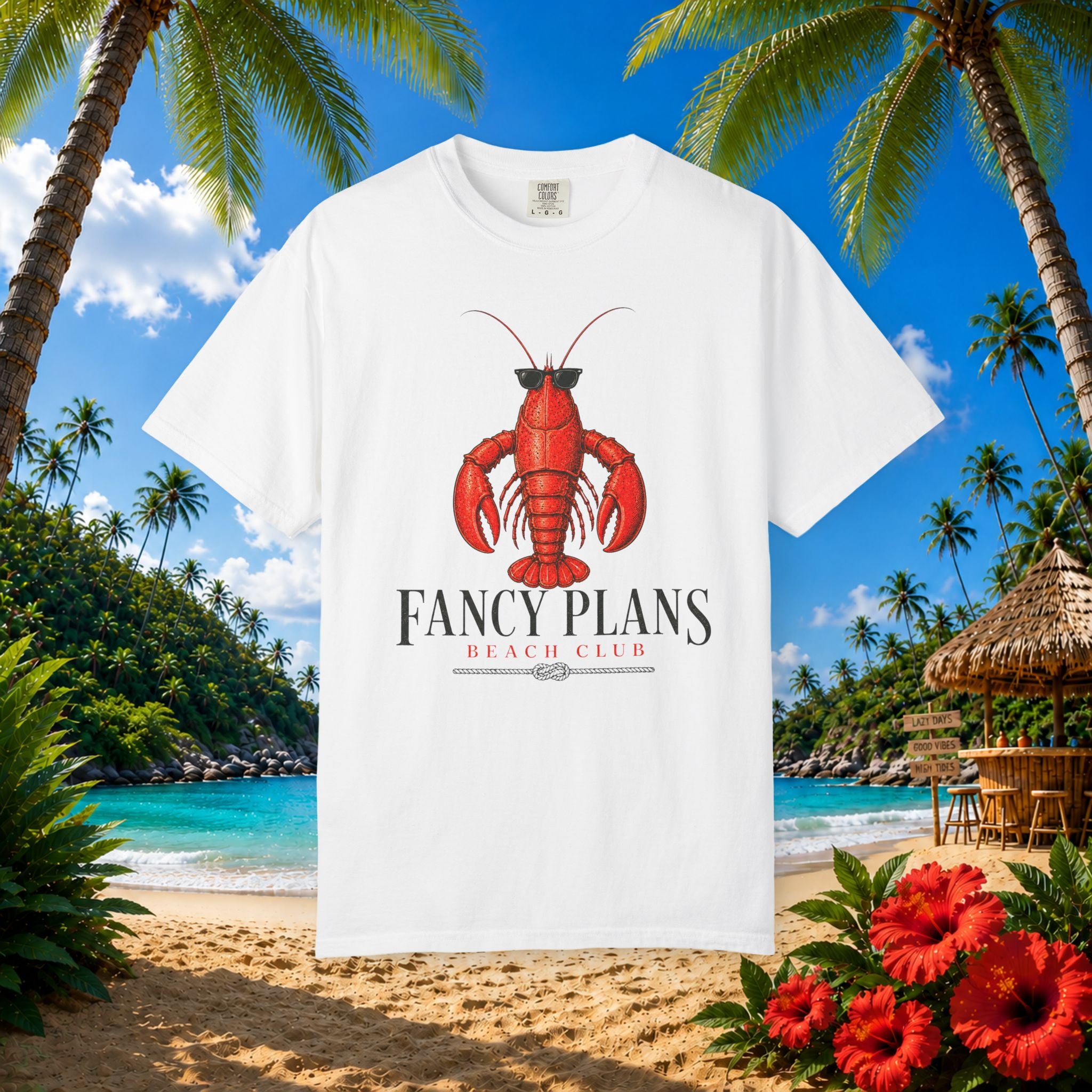 Fancy Plans Beach Lobster Tee