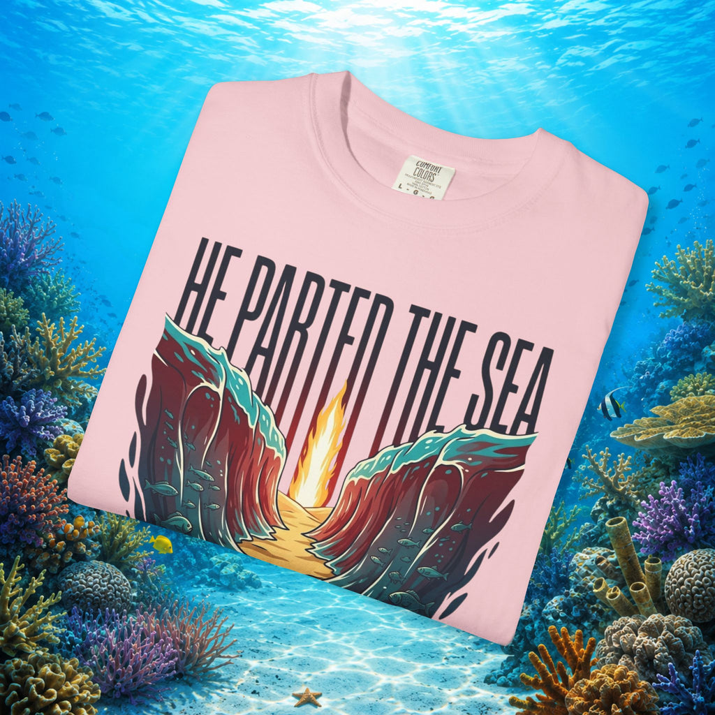 He Parted the Sea Faith Tee