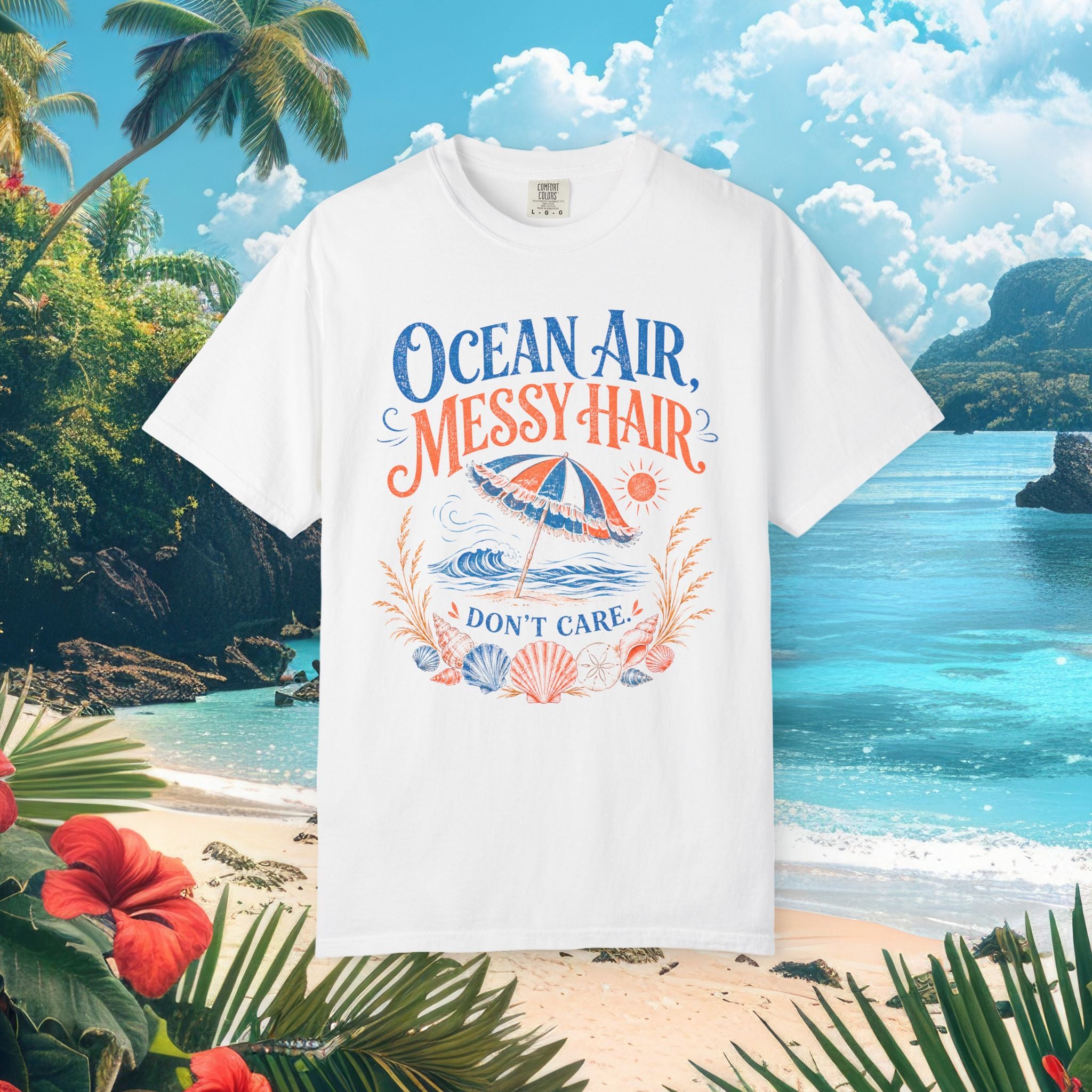 Ocean Air Messy Hair Tee