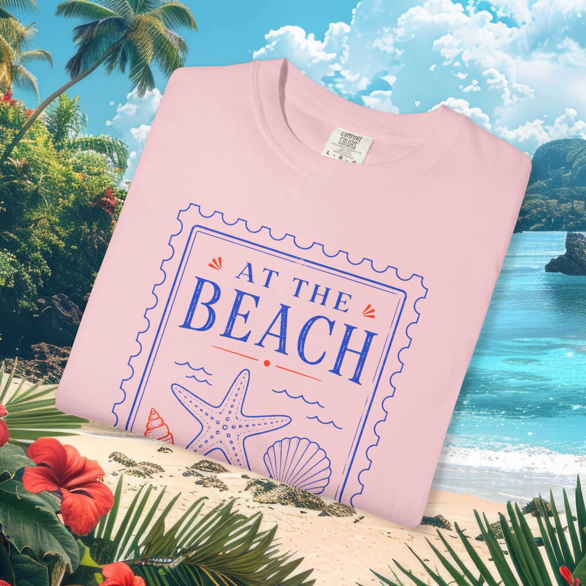 At The Beach Stamp Tee