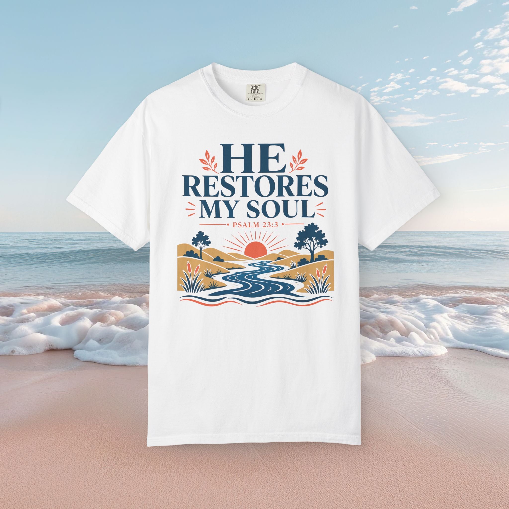 He Restores My Soul Faith Tee