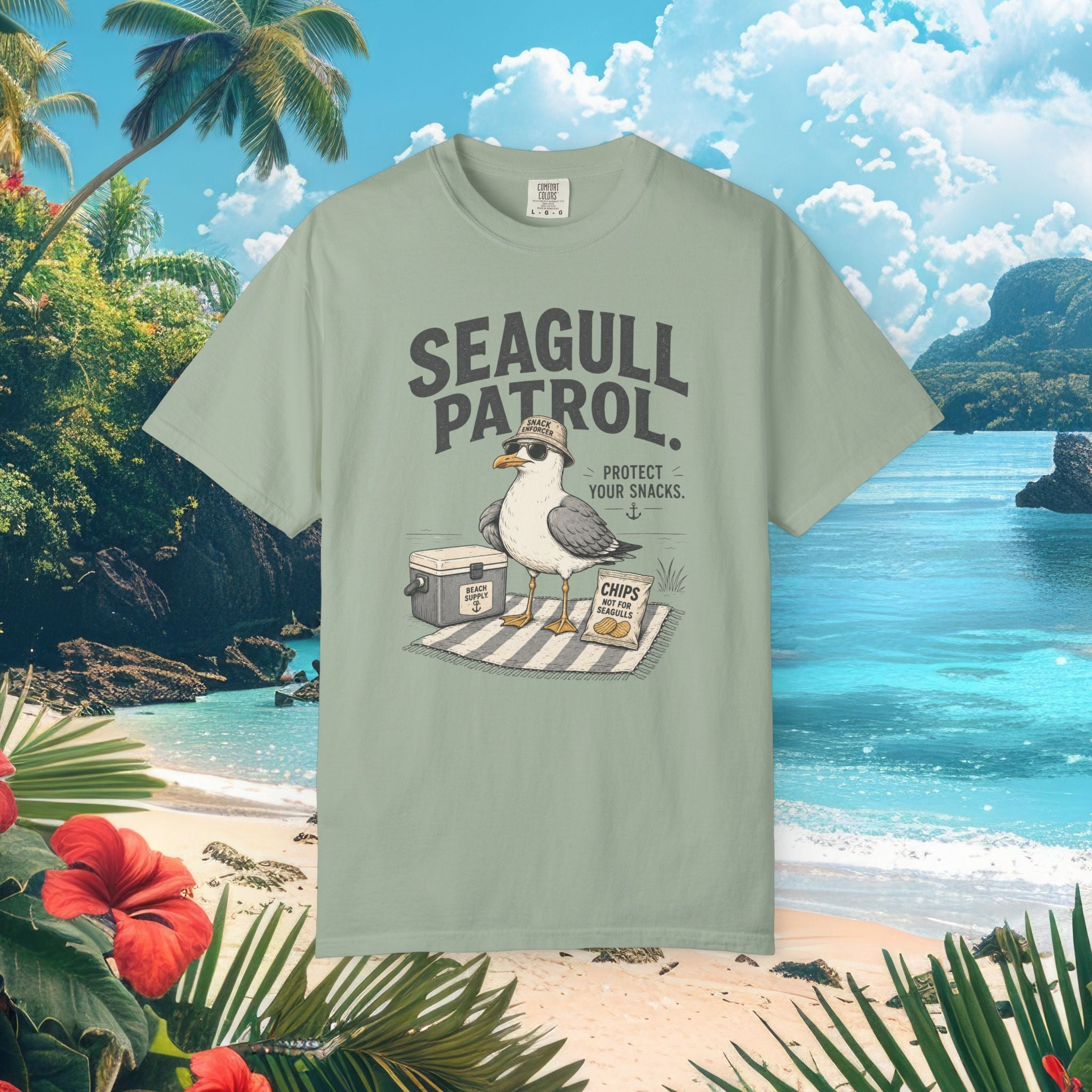 Seagull on Snack Patrol Tee