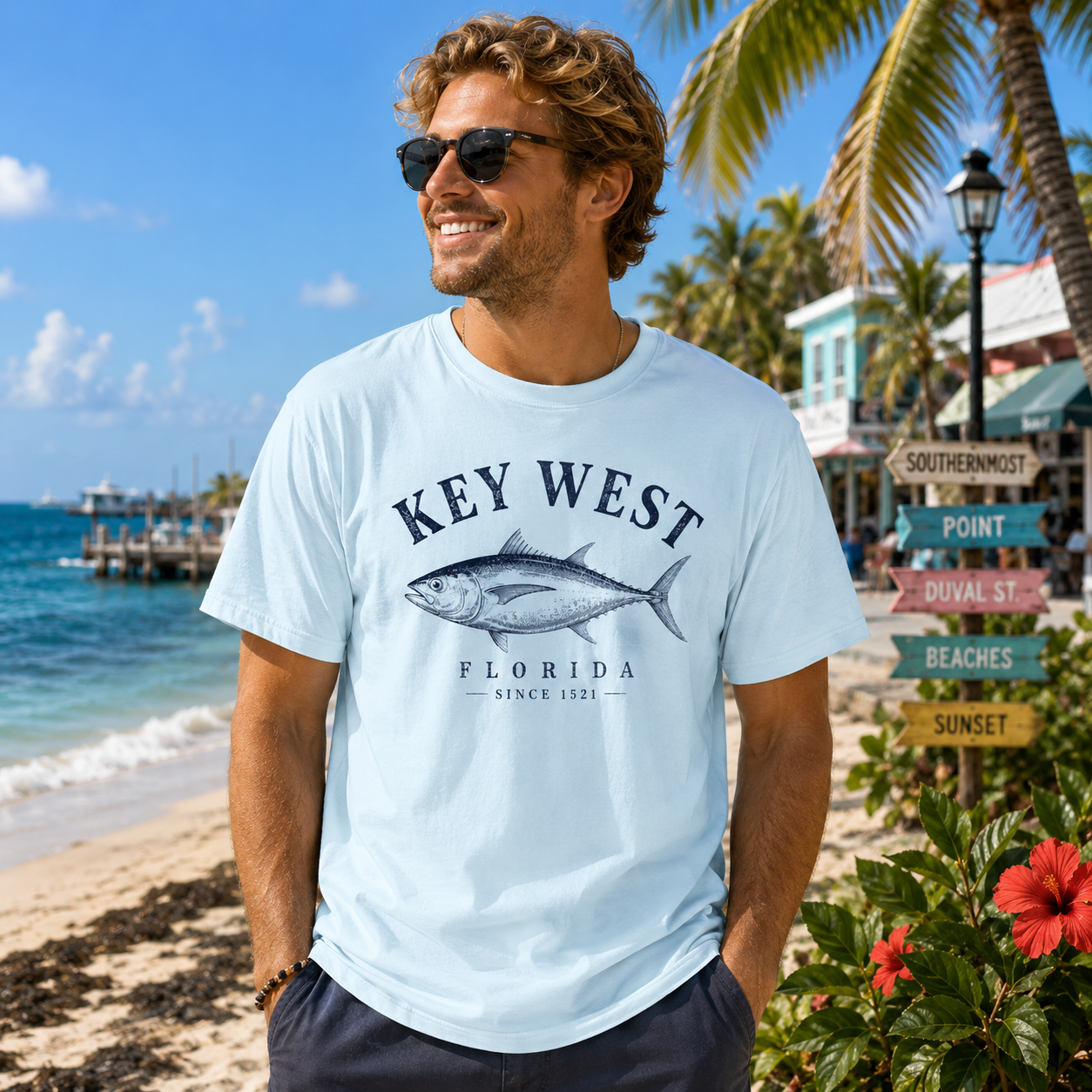 Key West FL Tuna Tee