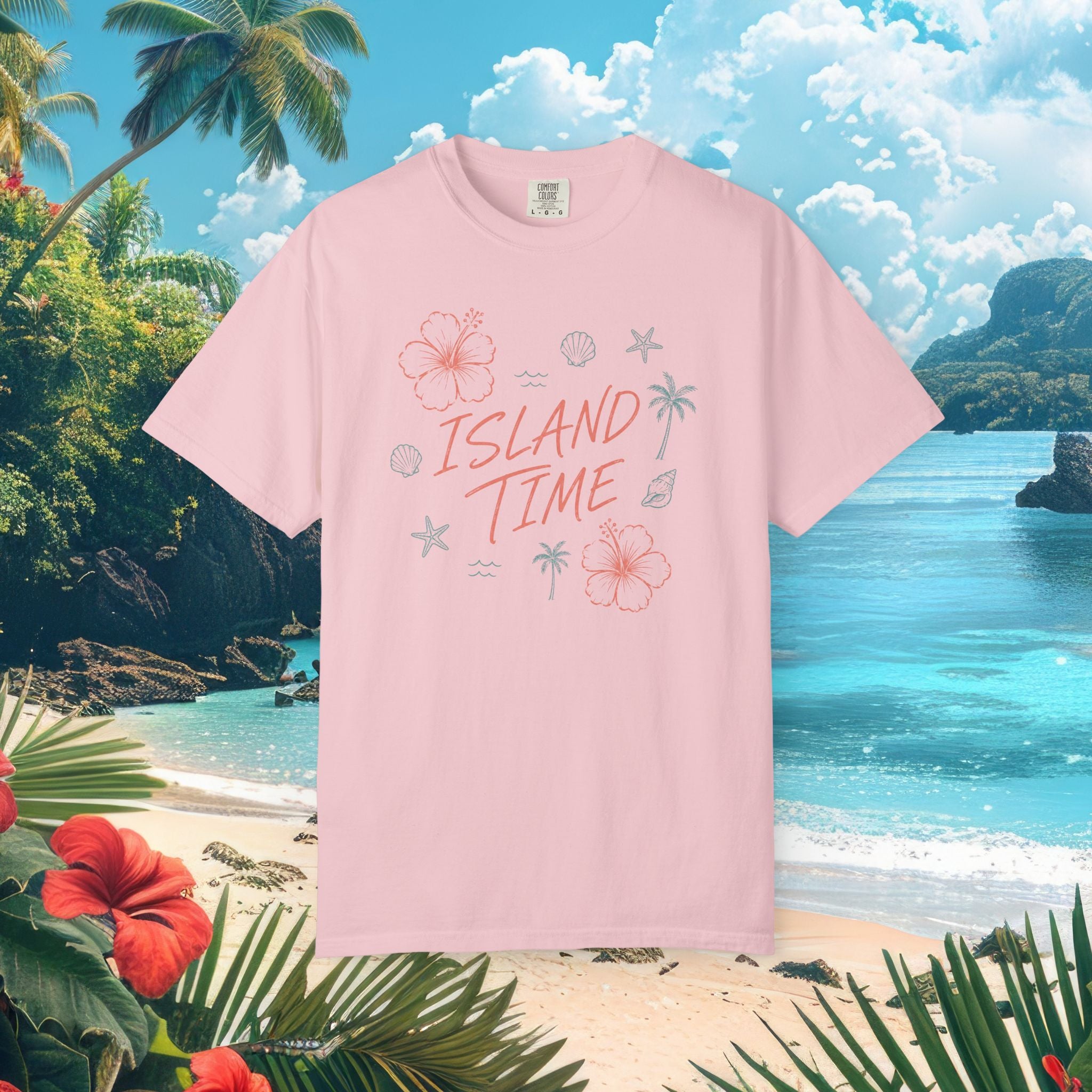 Island Time Flowers Tee