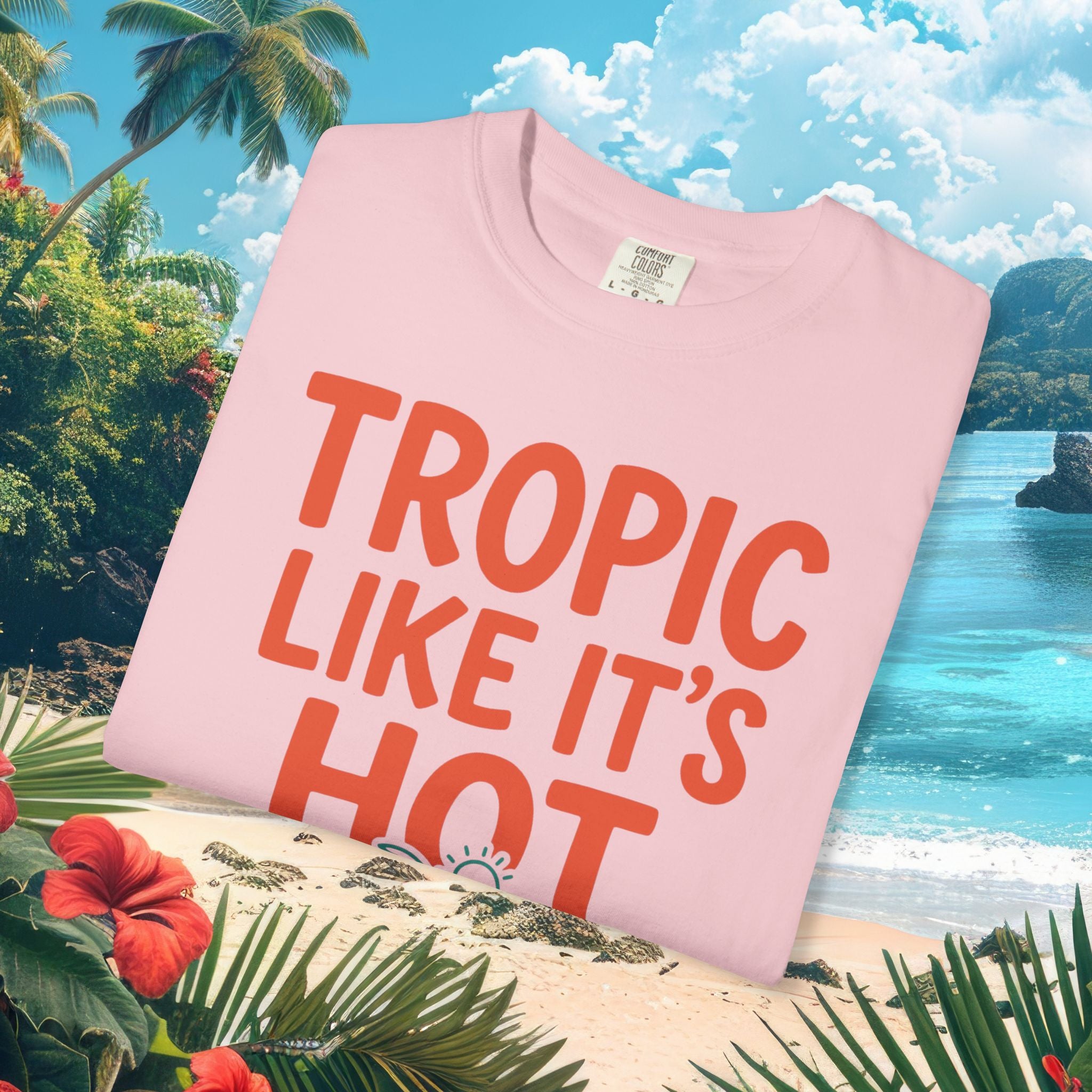 Tropic Like It's Hot Palm Tee