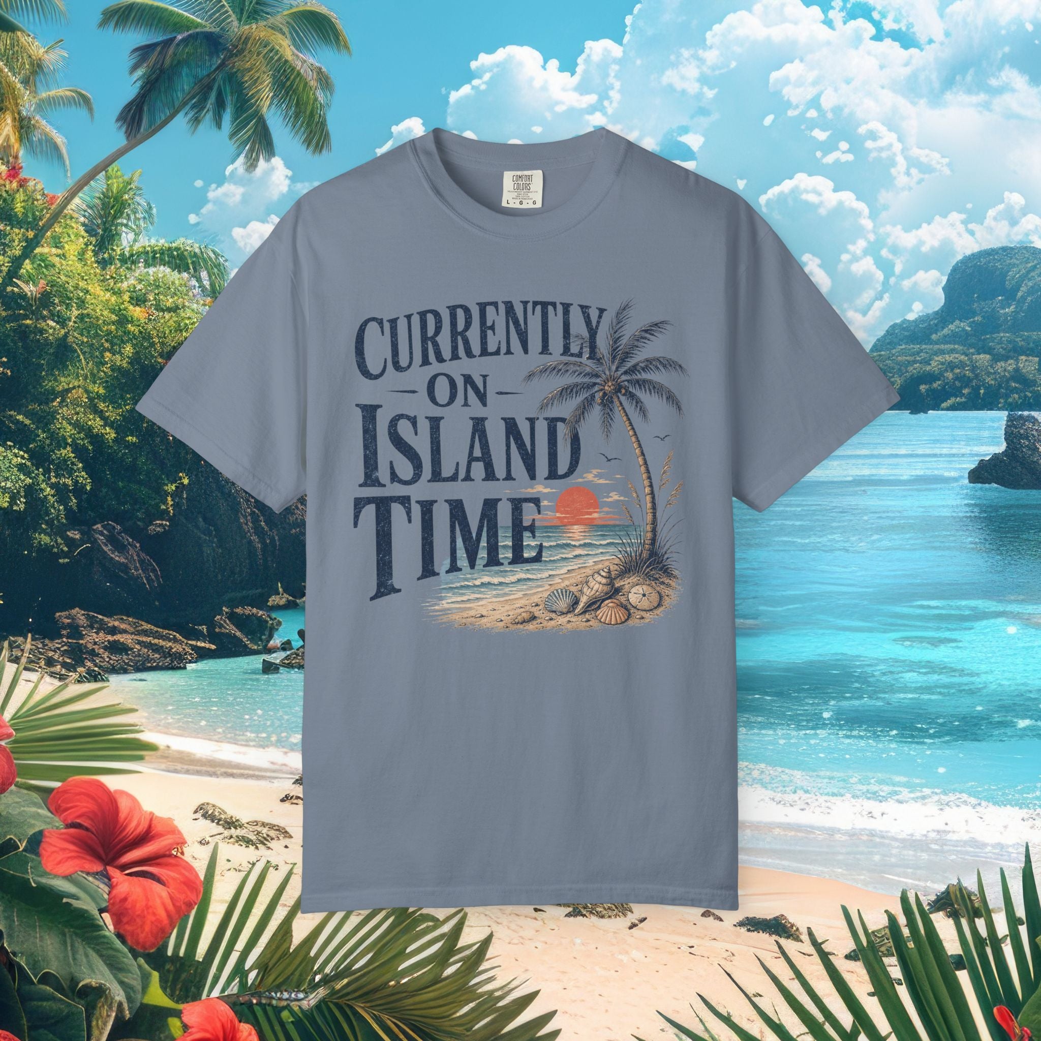 Currently on Island Time Sunset Tee