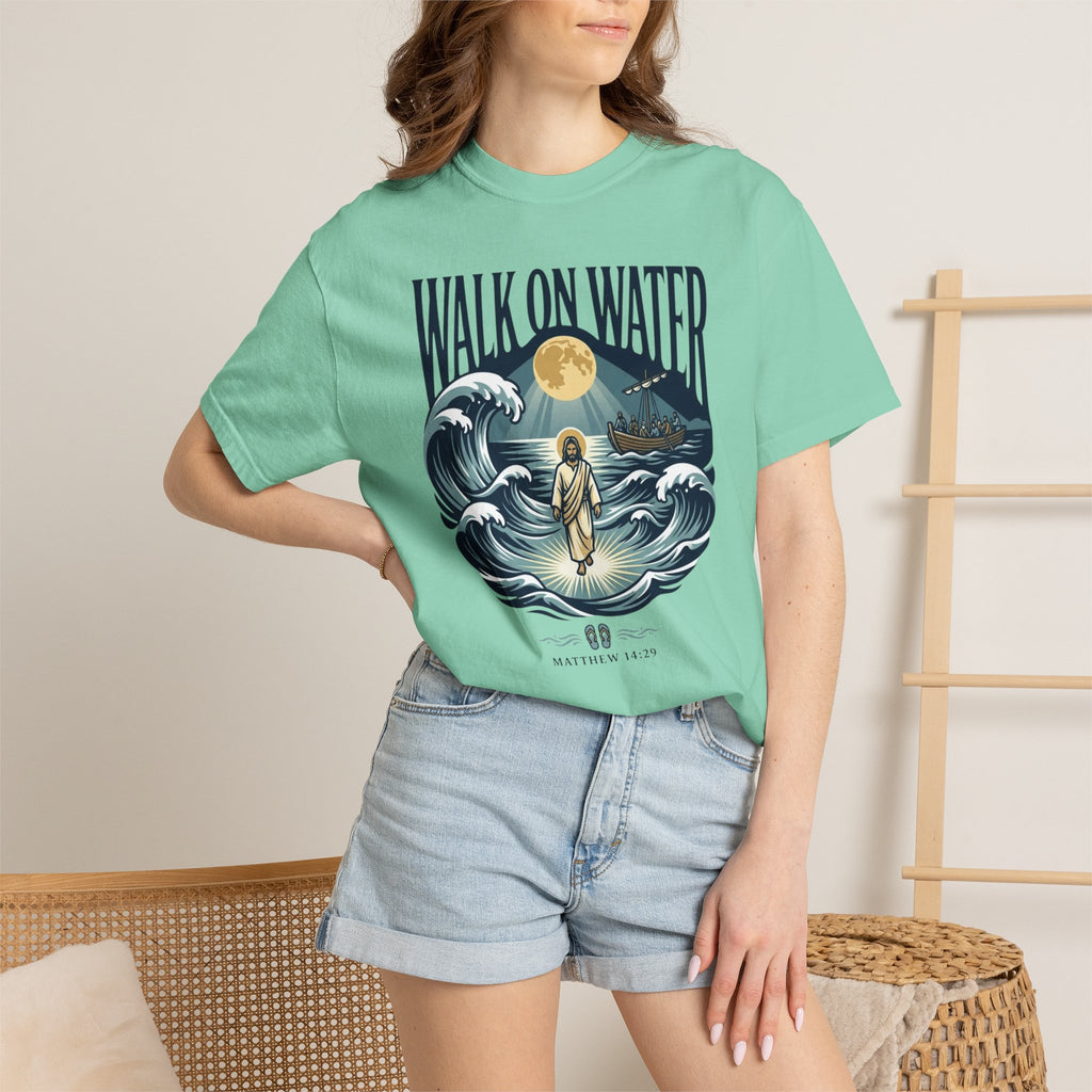 Jesus Walks on Water Faith Tee