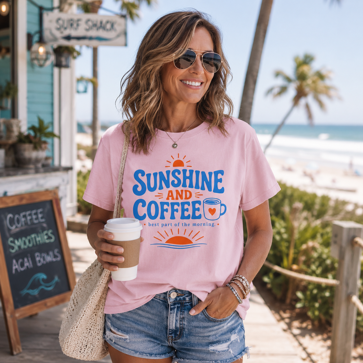 Sunshine Coffee Morning Tee